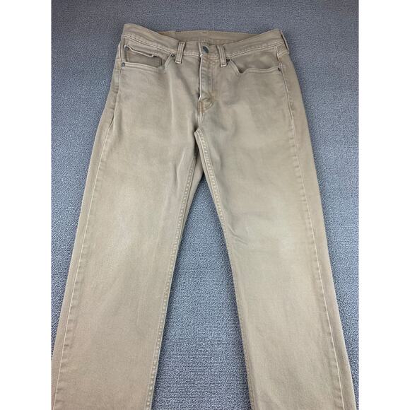 Levi's Men's 31x32 514 Straight Fit Beige Chino Khaki Jeans - Picture 13 of 14